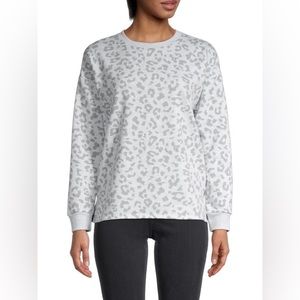 Olive & Oak Leopard-Print Cotton-Blend Sweater Loungewear